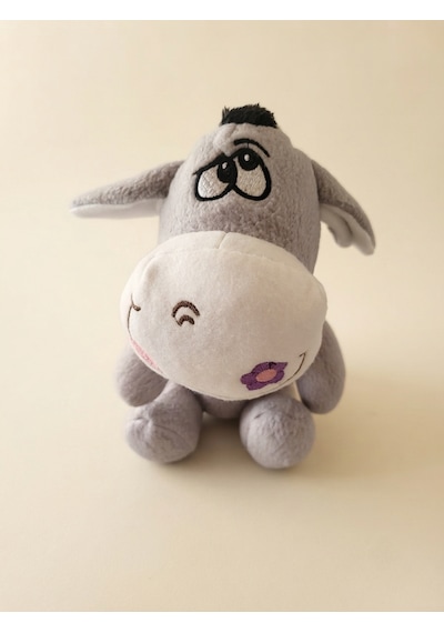 Peluş Eşek-eşeklik Ettim Özür Dilerim-25 Cm Gri