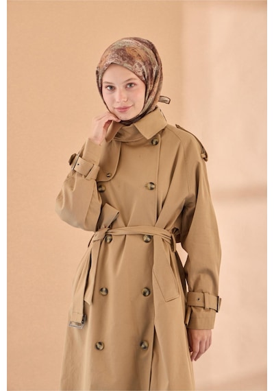 Silk Home Soft Eşarp 73095-02 Kahverengi, Sisli Yeşil, Sütlü Kahve, Nescafe