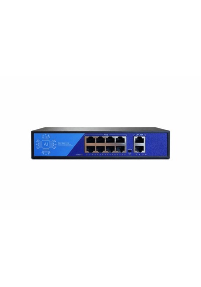 3dcool 3d-psf08-fg 10 Port Kamera Poe Switch 8xpoe 2xuplink Full Gigabit 120w 250mt