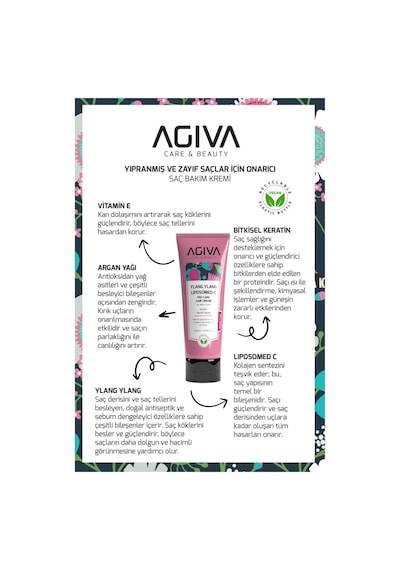 Ylang Ylang Liposomed C Yıpranmış Ve Zayıf Saçlar İçin Saç Bakım Kremi-vegan