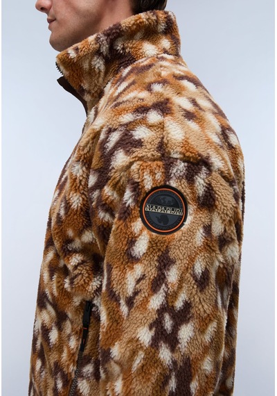 Napapijri T-fleece Fz Erkek Polar-33981 Kahverengi