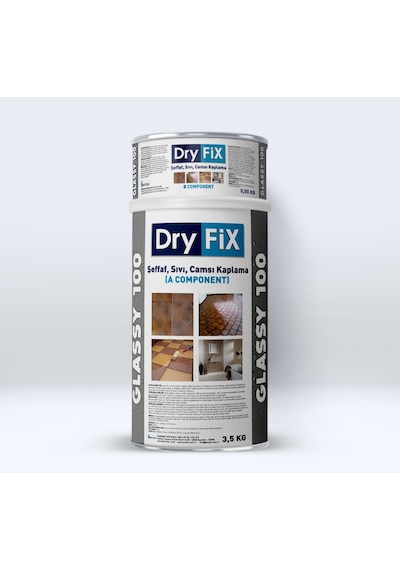 Dryfix Glassy 100 Sıvı Cam Şeffaf Kaplama 4 Kg
