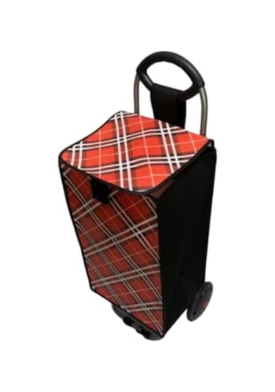 Pazar Araba Çantası Torbası Yedek Çanta 32x55x26 Cm 1 Adet Kırmızı