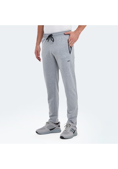 Slazenger OLI IN Erkek Fermuar Cepli Gri Eşofman Altı
