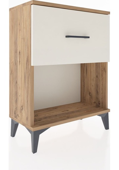 Arges Komodin 2 Çekmeceli 60x30x80 Çam-aytaşı Çam