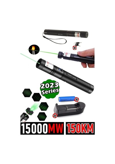 Yeni Pro Model - Pro X Yeşil Şarjlı Lazer - Metal Kasa Green Laser Ultra Güçlü - Işaretleyici Lazer