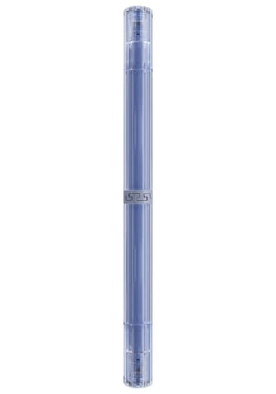 Wrıtech W-8158 Flıpsıde Fosforlu Kalem Çift Taraflı Irıs Mavisi - 12'li Kutu Beyaz - Gümüş