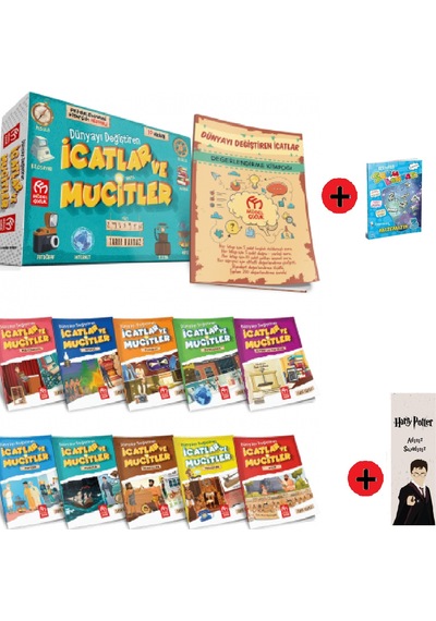 3. Sınıf Hikaye Kitabı Seti Model Yayınları İcatlar ve Mucitler + 3. Sınıf Test Kitabı + Kişiye Özel İsimli Harry Potter Kitap Ayracı