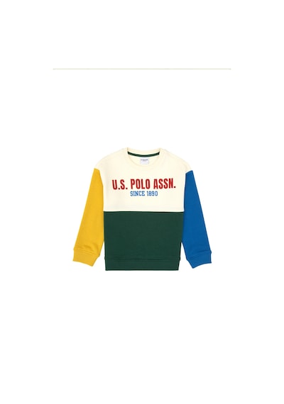 U.S. Polo Assn. Erkek Çocuk Koyu Yeşil Bisiklet Yaka Sweatshirt 50316494-VR079