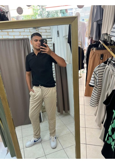 Tuba Toptaş Jogger Pantolon Bej