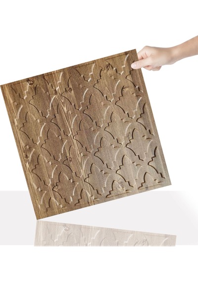 3 Boyutlu Duvar Paneli Kabartmalı Salon Desen Pvc 41x41 Cm/ 6 Adet /1 M² Antik