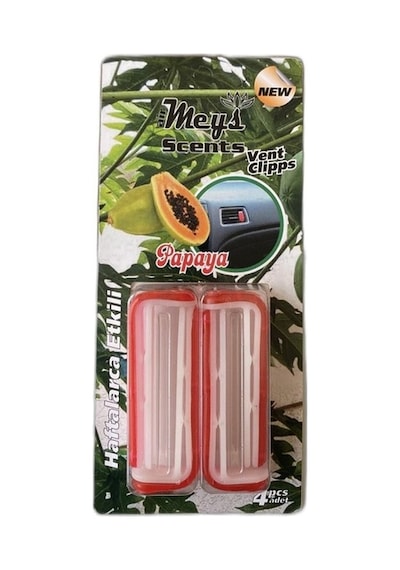 Koku Klipsi Renkli Papaya 1 Paket 4 Adet Araç İçi Oto Kokusu Meys Hbcv000053xs0q
