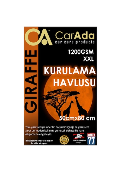 Twisted Pile Oto Kurulama Ve Temizlik Havlusu Gri/mor 1200 Gsm / 50cmx80cm