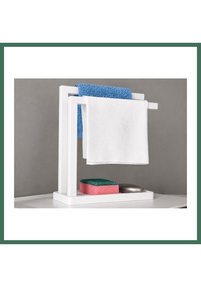 En-cag 3d Baskı Havluluk Ve Sabunluk Organizer - Lavabo Üstü Çok Amaçlı Düzenleyici-beyaz Bss