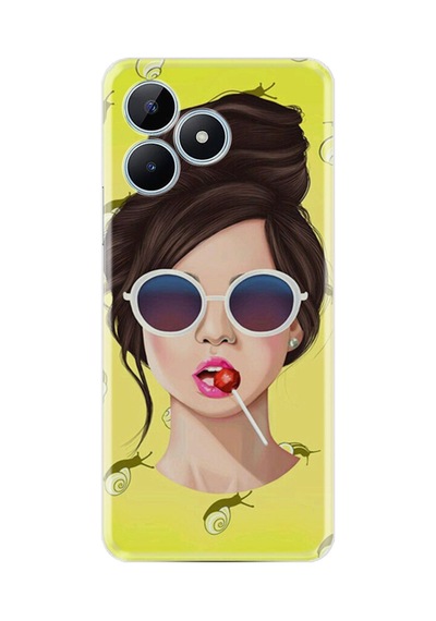 Realme 50 Pro 4g Kılıf Desenli Silikon Lollipop Woman 1416