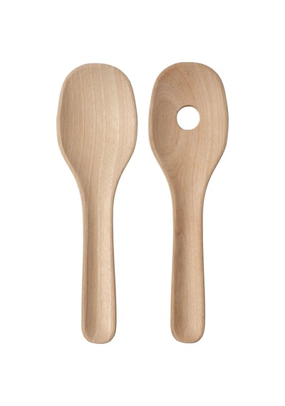 Ikea Skallknekt 2 Parça Salata Servis Kaşığı Seti 23 Cm Bej