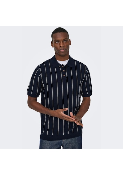 Only & Sons Saim Erkek Lacivert Polo Tişört 22037080-dsp Lacivert