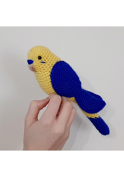 Amigurumi Örgü Oyuncak Muhabbet Kuşu Fenerbahçeliyim Lacivert - Sarı