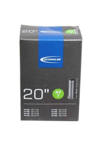 Schwalbe Av 7 20" 20x1.50 İle 20x2.2.00 Arası İç Oto Sibop Kalın Çok Renkli