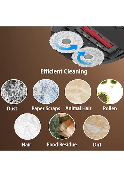 8 Adet Paspas Pedi Paspas Bezi Silme Aksesuarları Roborock Q Revo/qrevo Maxv/qrevo Master/qrevo Tek Renk