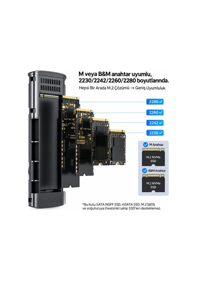 Unıtek M.2 Pcıe Nvme Usb-c Ssd Kutusu S1241b01