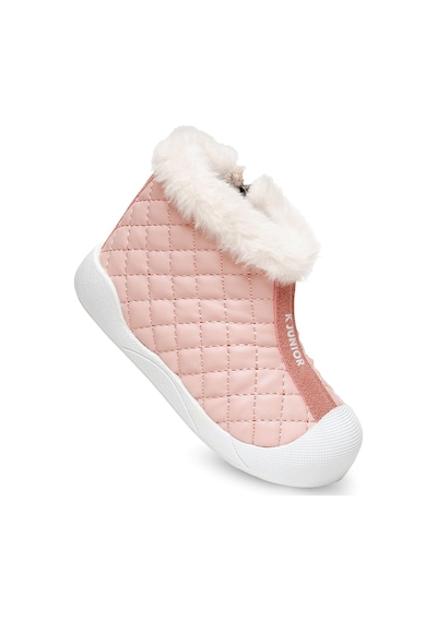Kaptan Junior Kız Bebek Çocuk Botu Ortopedik İlkadım Kaymaz Taban Bmlk 650 Pembe