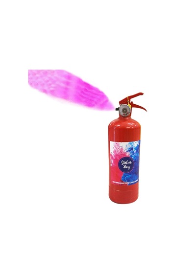 Cinsiyet Tüpü - Gender Reveal Partisi Tüpü Pembe Renk Çok Renkli