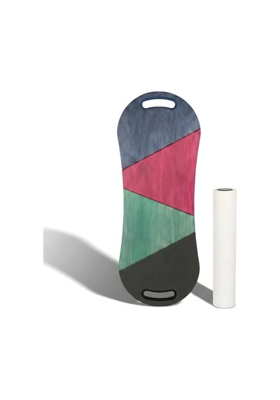Renkli Denge Tahtası Sörf Eğitim Tahtası Kaykay Eğitim Tahtası Balance Board Roller Board Rb20 Çok Renkli