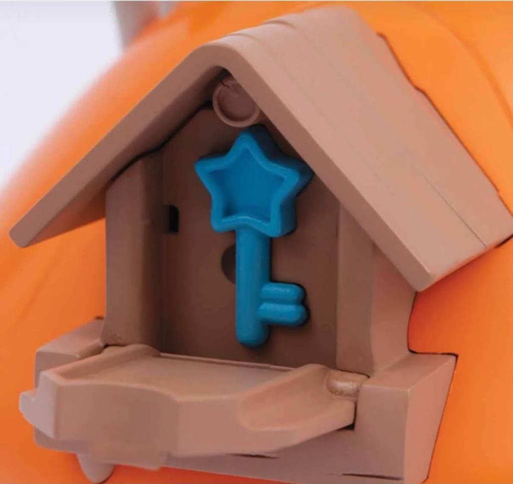Gioc-hi Prezio-si Şirirnler Şakacı'nın Mantar Evi Anahtarlı Taşınabilir İki Katlı 19 Cm Oyuncak Set Şirinler