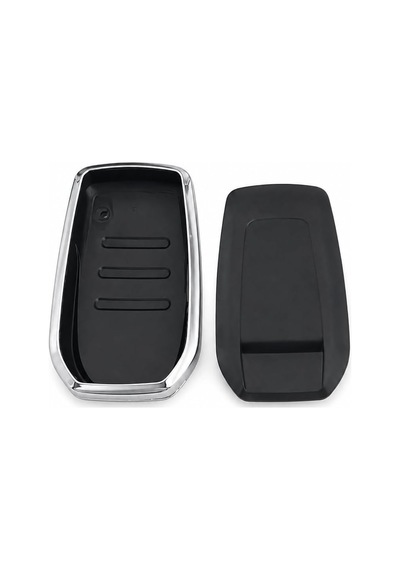 Autohan Keys Toyota Corolla İle Uyumlu Lüks Nano Anahtar Kılıfı, 3 Buton, Krom Renk, Flama X Pack