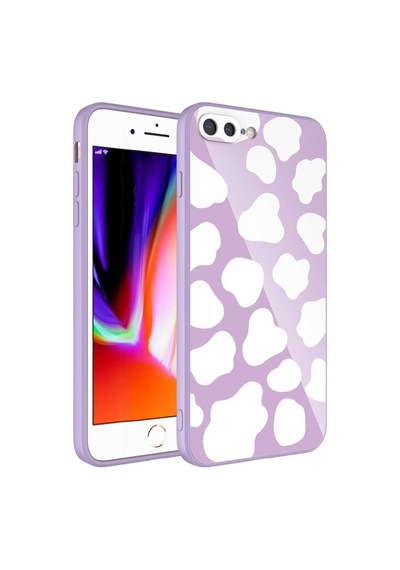 Nourthkiingdom Apple Uyumlu iPhone 8 Plus Kılıf Kamera Korumalı Desenli Sert Silikon Nrtk Epoksi Kapak - No6 NO6