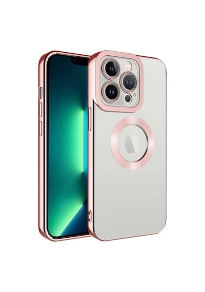 Apple iPhone Uyumlu 14 Pro Darbeye Dayanıklı Kamera Korumalı Silikon Kılıf Rose Gold