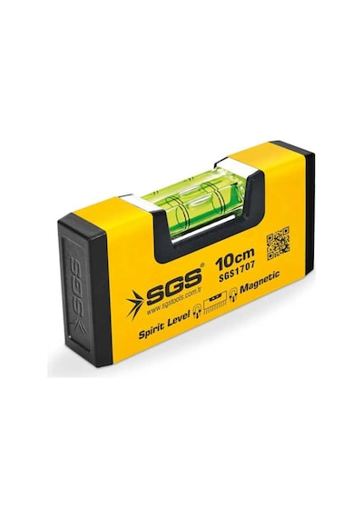 Sgs 1707 Alüminyum Mıknatıslı Mini Su Terazisi 10 Cm