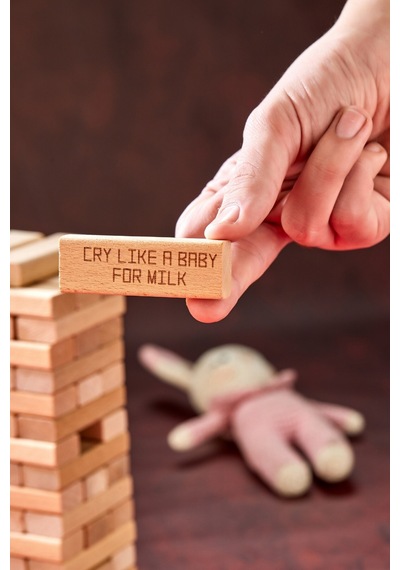 İngilizce Penalty Tower İngilizce Cezalı Tower Jenga Denge Oyunu 54 Parça Büyük Boy
