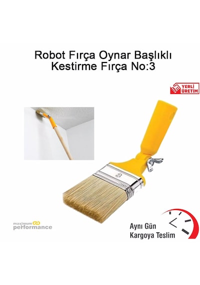 Şahin Robot Fırça No:3 Yerli Üretim Sağlam Kestirme 1 Adet