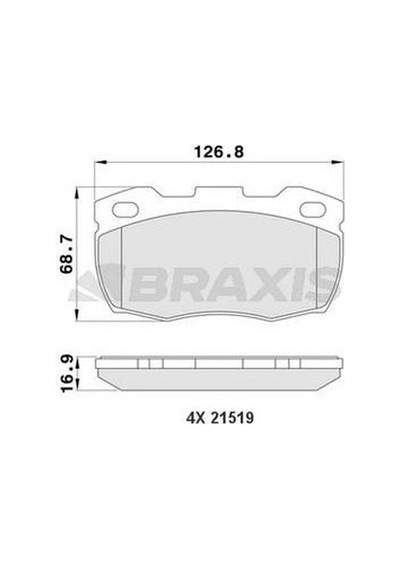 Ön Fren Balatası Land Rover 110 2.5d / 2.5td V8