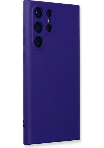 Newface Samsung Galaxy S24 Ultra Kılıf Nano İçi Kadife Silikon - Mor