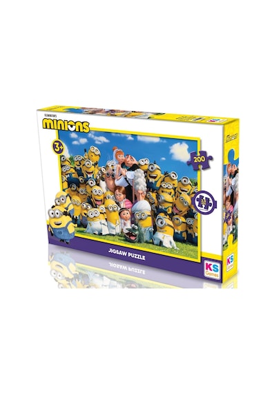 Ks Games Minions Lisanslı 200 Parça Kız Ve Erkek Çocuk Puzzle - Mo113