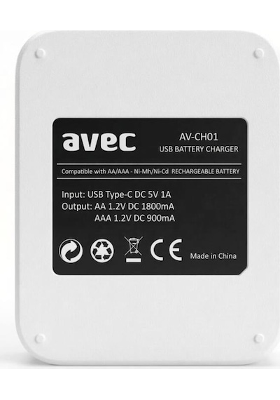 Avec Av-ch01 Usb Hızlı Aa / Aaa Pil Şarj Cihazı 4lü