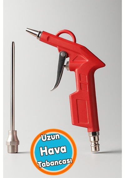 Tr Metal Uzun Ağızlı Uçlu 1/4 Kompresör Uyumlu Hava Üfleme Tabancası Temizlik Toz Giderme Tabancası Ucu