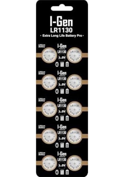 Batteries Lr1130 1.5v Alkalin Düğme Pil Ag10, L1131, 389 10'lu Paket