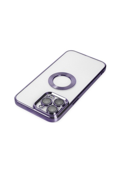 Apple iPhone  Uyumlu,  14 Pro Max Kılıf Slot Silikon - Mor