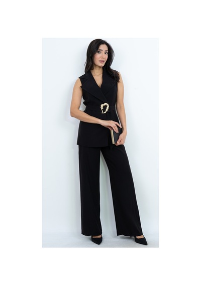 Dorne Moda Özel Koleksiyon Kemer Detaylı Kruvaze Yaka Takım - Düğün - Mezuniyet - Ofis Şıklığı Siyah Siyah Dorne Moda Özel Koleksiyon Kemer Detaylı Kruvaze Yaka Takım - Düğün - Mezuniyet - Ofis Şıklığı Siyah Siyah