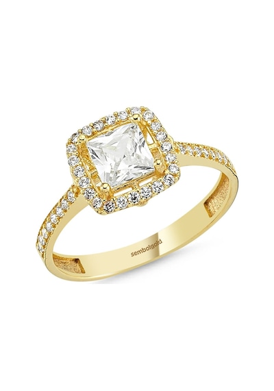 Baget Sarı Altın Tektaş Yüzük 0.80 Karat 399604245