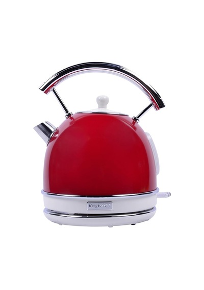 Berghoff Gem Retro 1.7 Litre Kırmızı Yuvarlak Su Isıtıcısı Kırmı