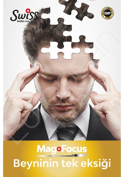 Swiss Bork Mag Focus 90 Kapsül Magnezyum L-treonato, Citicoline, Pqq, P5p Destekli Formül