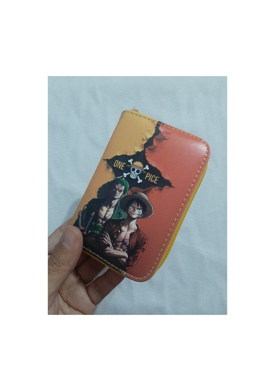 Owlbag Company Owl Bag One Piece Luffy And Zoro Desenli Tasarım Suni Deri Cüzdan Çok Renkli