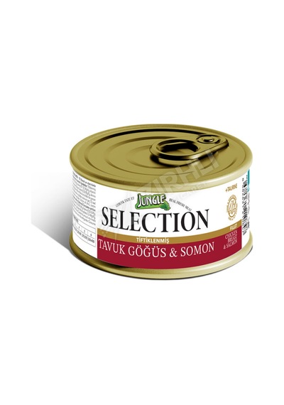 2 Adet Jungle Selection Tavuklu & Somonlu Yaş Kedi Maması 70 Gr