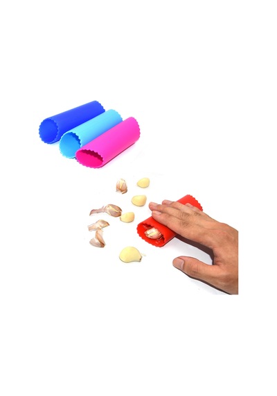 Silikon Sarımsak Soyucu - Pratik Sarımsak Soyucu Silikon Renkli Silikon Soyma Diğer