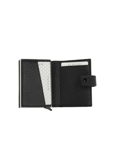 Tergan Siyah Deri Unisex Kredi Kartlık 00263A41